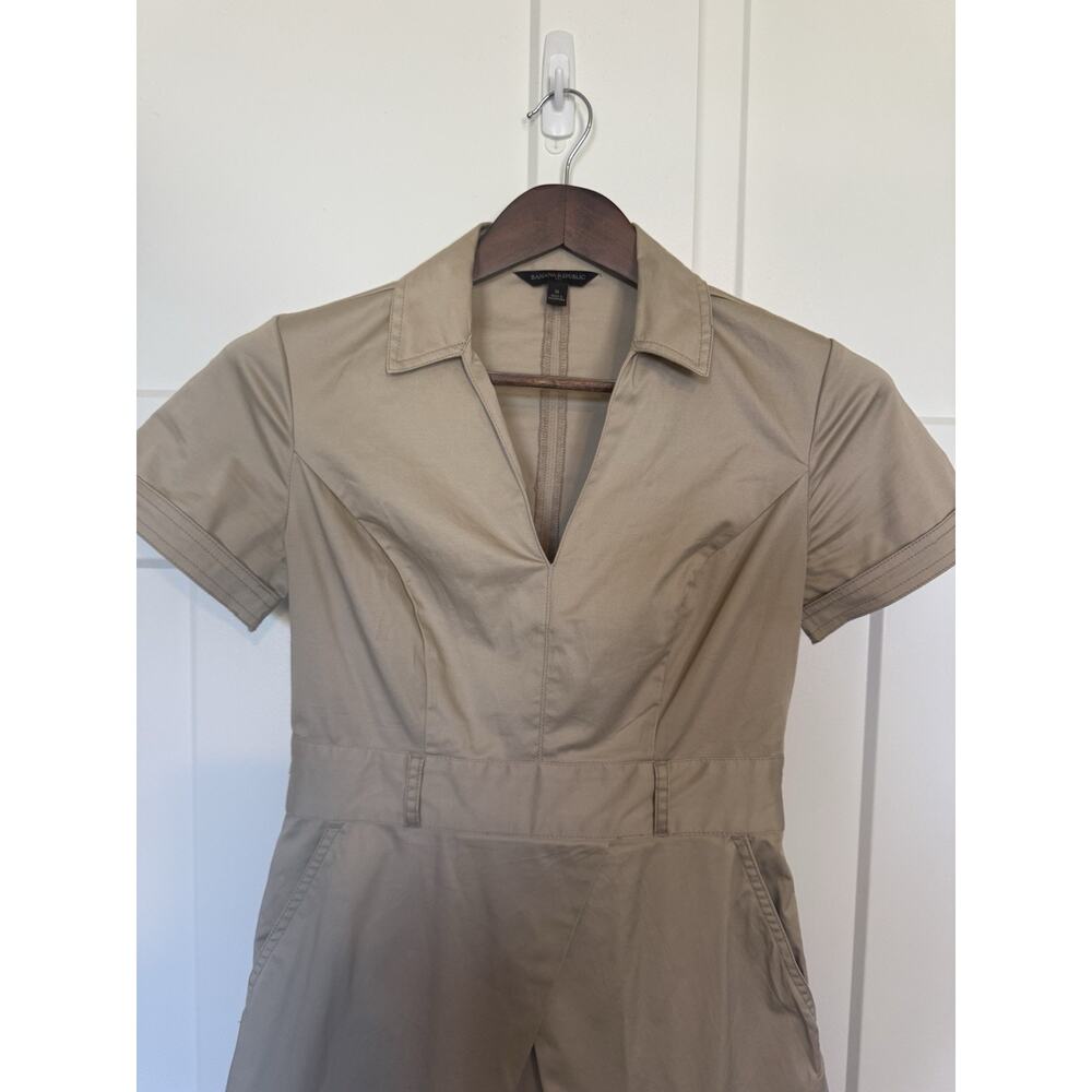 Banana Republic Safari Khaki Dress Size 0 - Picture 3 of 12